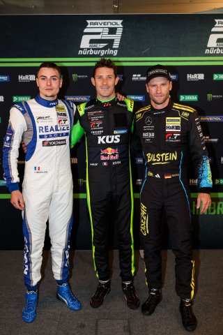 53. ADAC RAVENOL 24h N&uuml;rburgring 2025 - Foto: Gruppe C Photography; #45 Ferrari 296 GT3, REALIZE KONDO RACING with Rinaldi: Thomas Neubauer; #911 Porsche 911 GT3 R (992), Manthey EMA: Kevin Estre; #14 Mercedes-AMG GT3 EVO, Mercedes-AMG Team GetSpeed: Maro | Gruppe C Photography