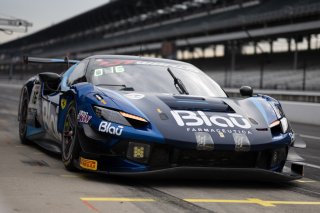 #16 Ferrari 296 GT3 of Marcelo Hahn / Christian Hahn / Allam Khodair, AF Corse USA, Indy 8H, IGTC, Pro-Am, SRO America, Indianapolis Motor Speedway, Indianapolis, IN, Oct 16&ndash;19, 2025
 | Jason Doudt / SRO Motorsports Group